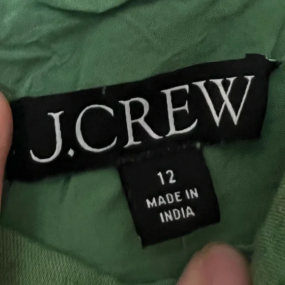 NWT J.Crew Seamed Flare Midi Dress in Linen - Picture 6 of 9